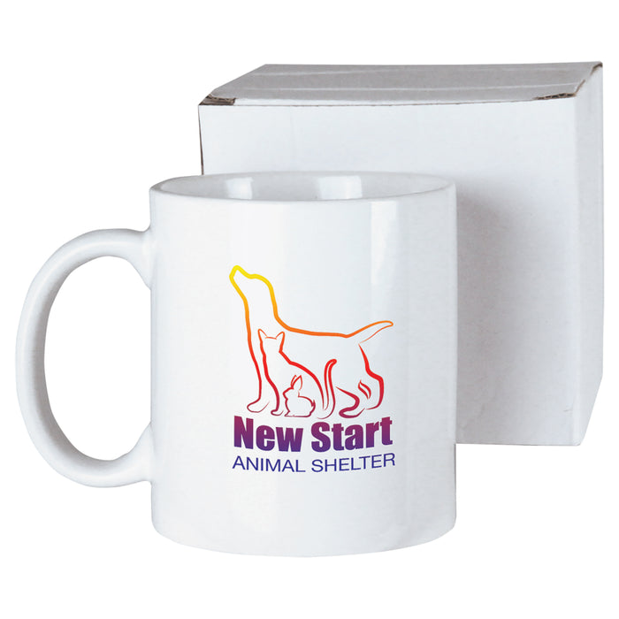Copy of 11 Oz White Ceramic Mug with Box
