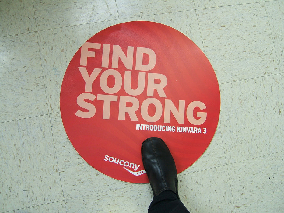 4mil Flexible Vinyl Floor Graphic - 12" Circle