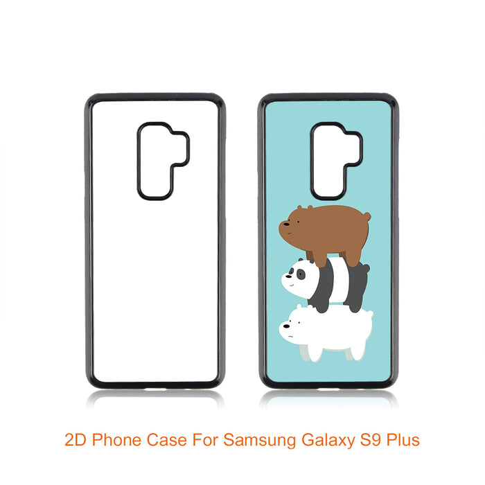 Galaxy S9 Plus DYE Sublimation 2D Hard Plastic Mobile Phone Back Case