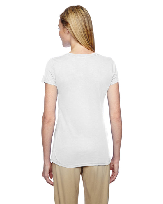 Women's Crew Neck Short Sleeve T-Shirt - White