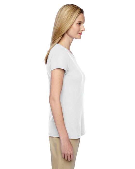 Women's Crew Neck Short Sleeve T-Shirt - White